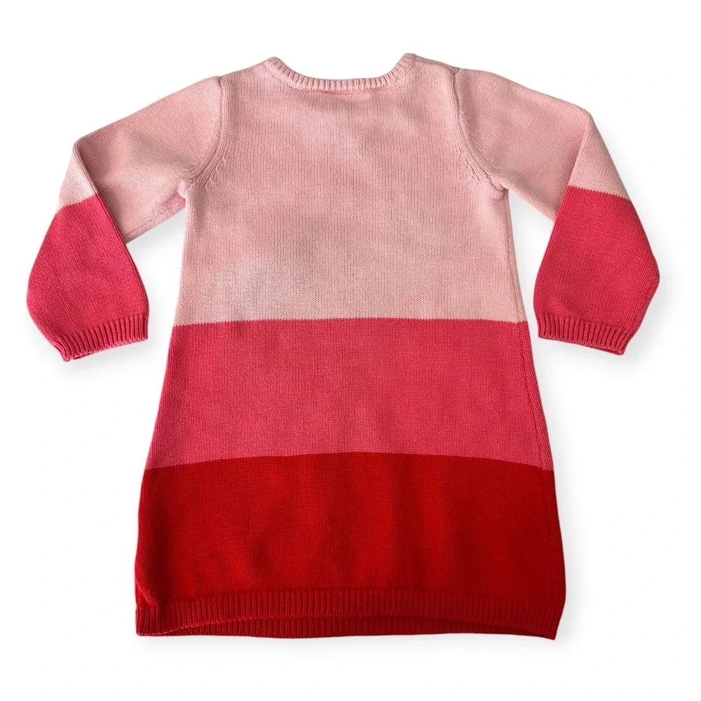 Gymboree Sweater Dress Pink Red Excellent 2T Toddler Girls